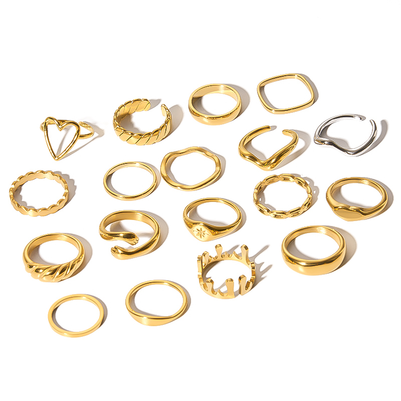 Minimalistischer Edelstahl-Verlobungsring mit Zirkonia 2