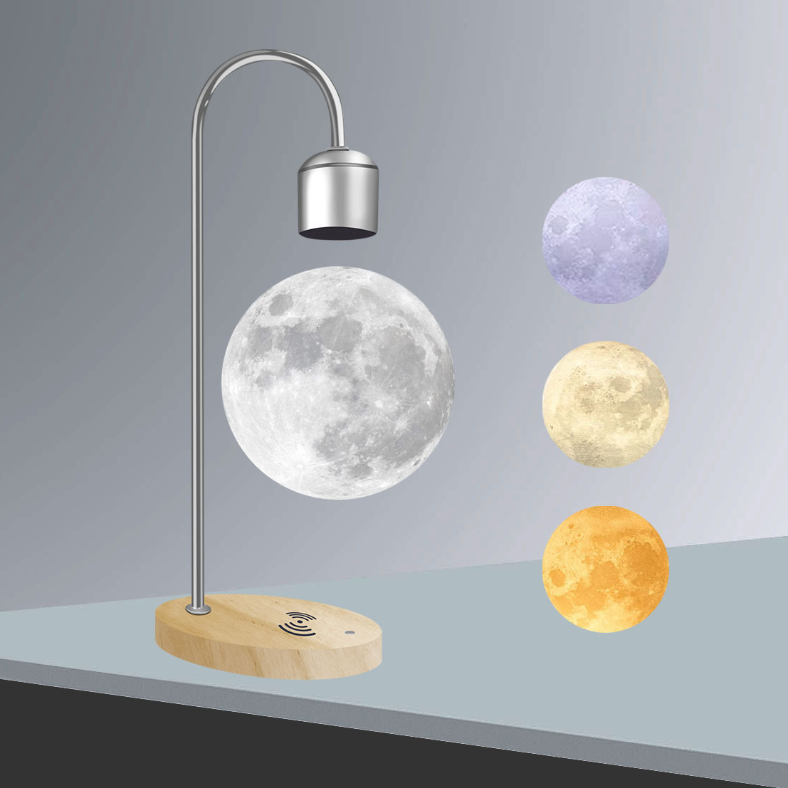 14-cm-Schwebe-Mondlampe mit Magnetlevitation 2