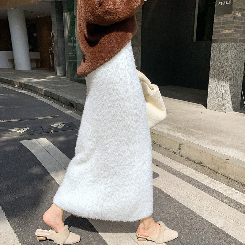Gestrickter Damenrock im koreanischen Stil