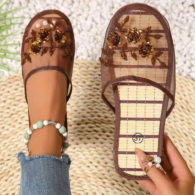 Bestickte Damen-Mules 4