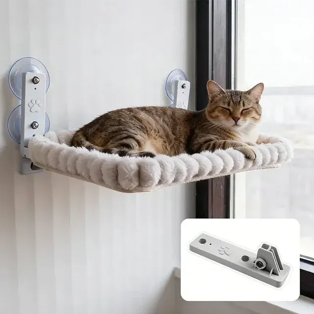 Katzen-Fensterhängematte mit Saugnäpfen 4