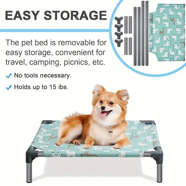 Erhöhtes Hängebett für Hunde 4