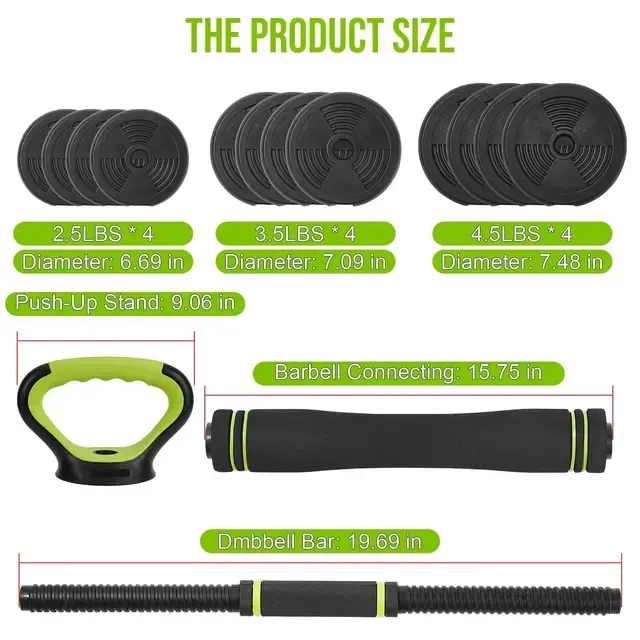 Verstellbares 4-in-1 Hantelset 2