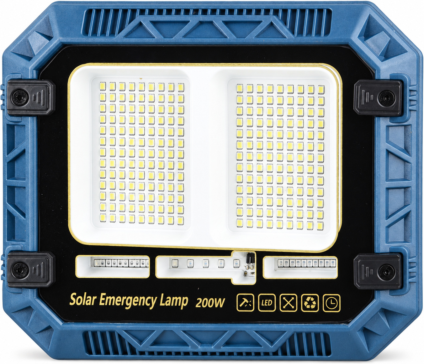 Solar-Flutlicht mit Akkudisplay und 3600mAh 3