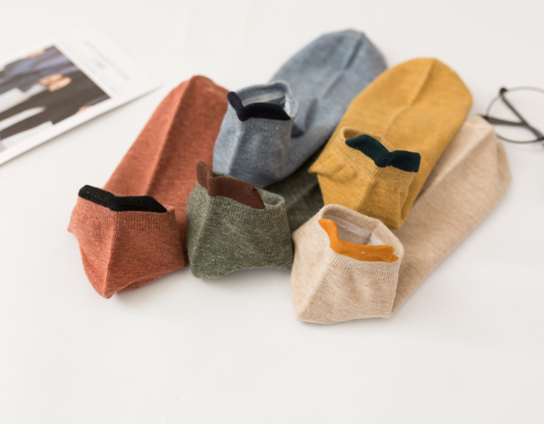 Unsichtbare Baumwoll-Sneakersocken im 5er-Set 3