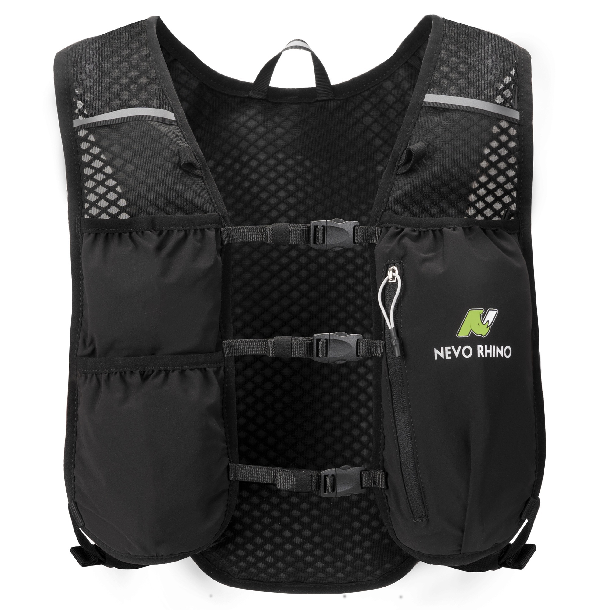 Reflektierender Fahrrad-Trinkrucksack mit Handyhalter 2