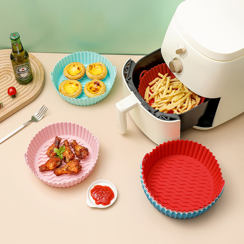 Wiederverwendbarer Silikon-Airfryer-Backkorb 4