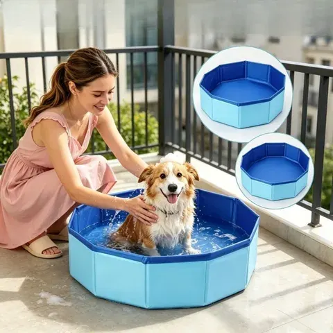 Faltbare Hundebadewanne