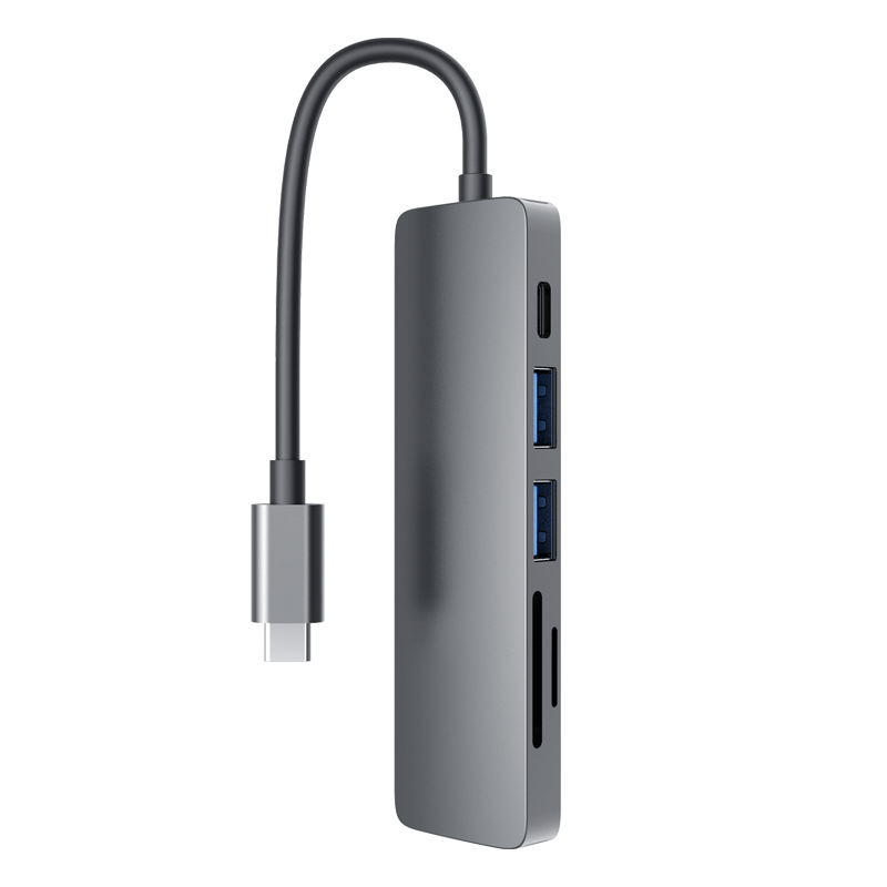 6-in-1 USB-C Hub mit Kartenleser