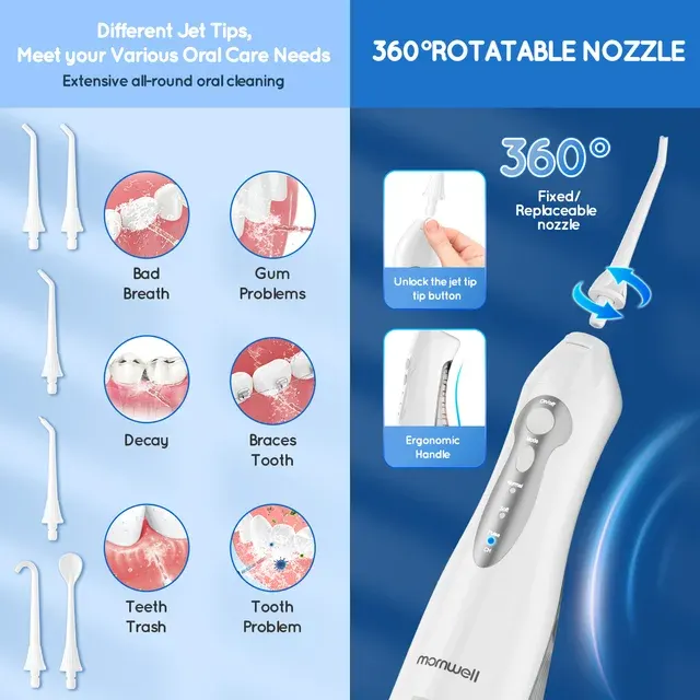 Kabelloser Wasserflosser mit 6 Düsen 3