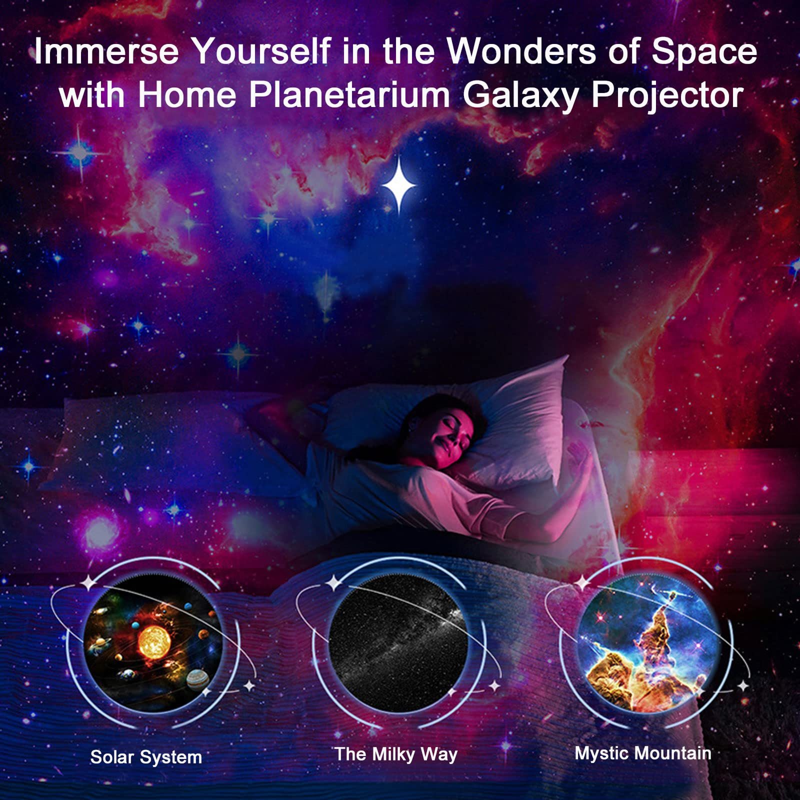 Galaxy-Projektor mit 360°-Sternenhimmel für Kinder 3