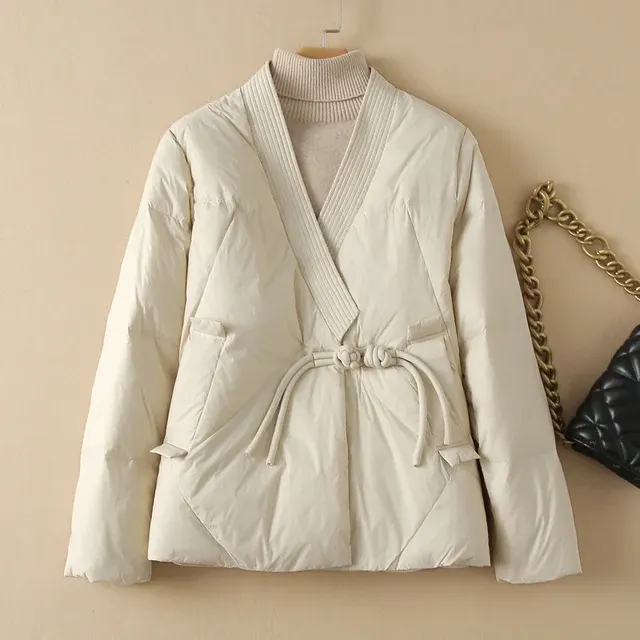 Damen-Daunenmantel oversize 2
