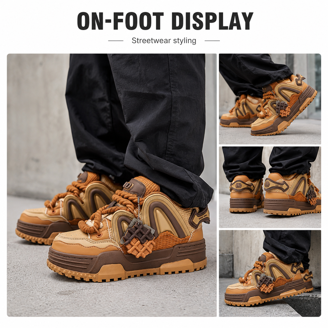 Retro-Sneaker im Karo-Design für Herren 4