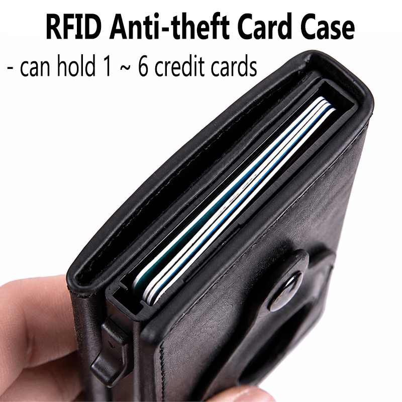 Langes Trifold-Portemonnaie aus Kunstleder mit RFID 2