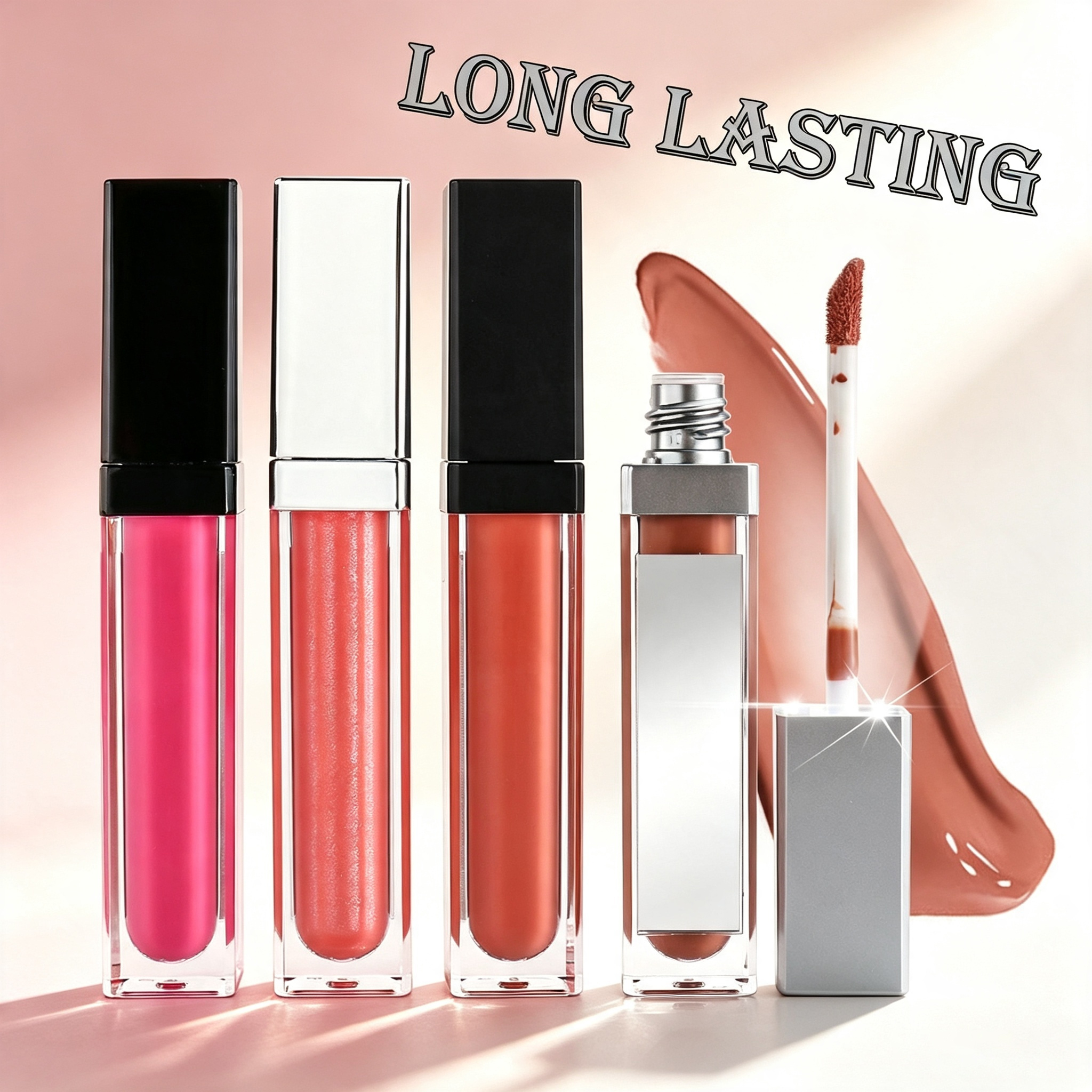 Cremiger LED-Lipgloss mit Spiegel wasserfest 3
