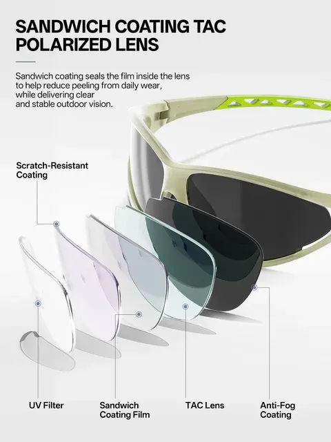 Photochrome Retro Sportbrille mit UV400 4