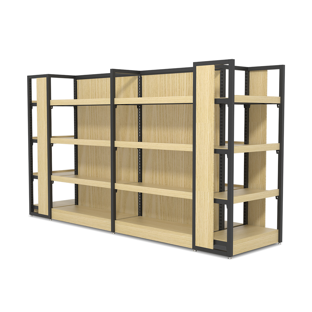 Holz-Stahl-Regal mit 5 Böden 2