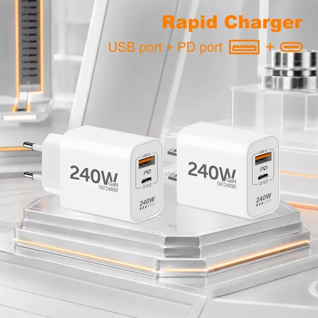 240W USB-C-Schnellladegerät mit GaN 4