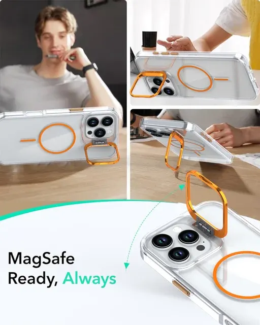Klare MagSafe-Handyhülle mit Objektivständer 4