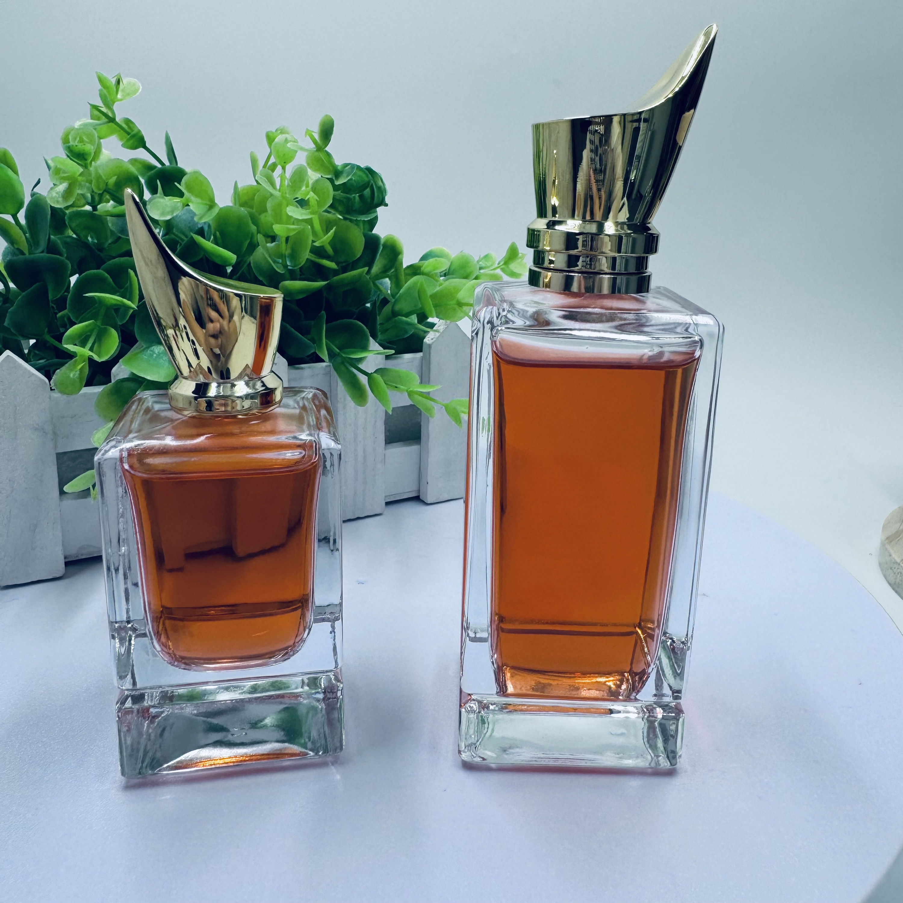 Quadratische Glas Parfümflasche Luxus 30ml 50ml