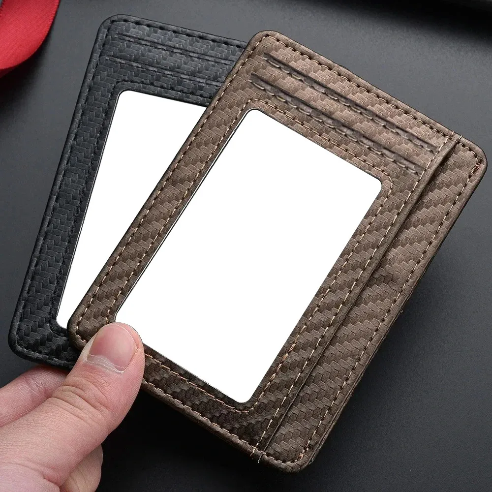 Schmale Kohlefaser-Geldbörse mit RFID-Schutz 4