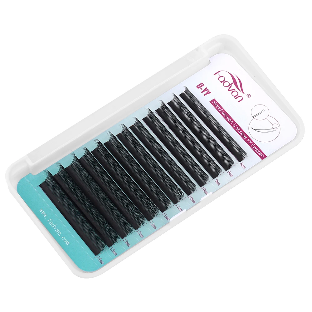 U-Form Doppelspitz Volumen Wimpern 4