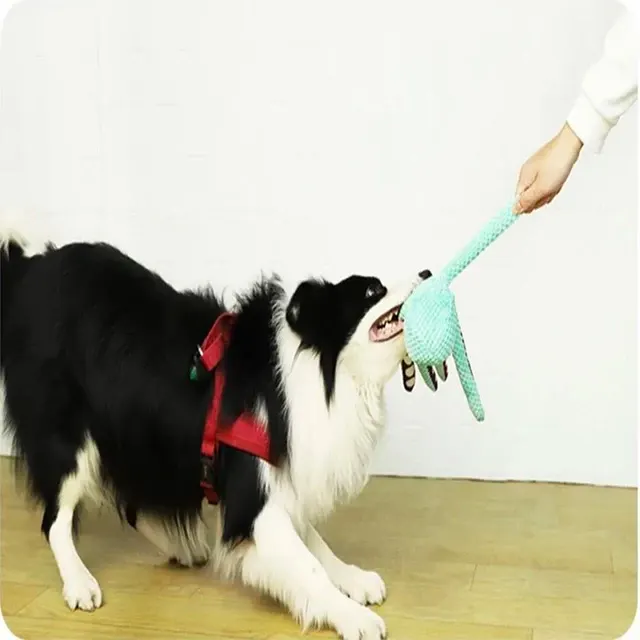 Interaktives Hundespielzeug Oktopus-Plüsch mit Sound 4