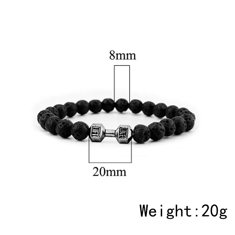 Lavasteinarmband 2