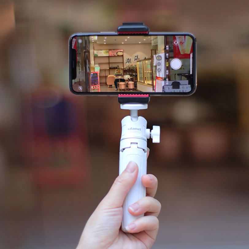 Mini-Flexibler Smartphone-Stativ mit Selfie-Griff 4
