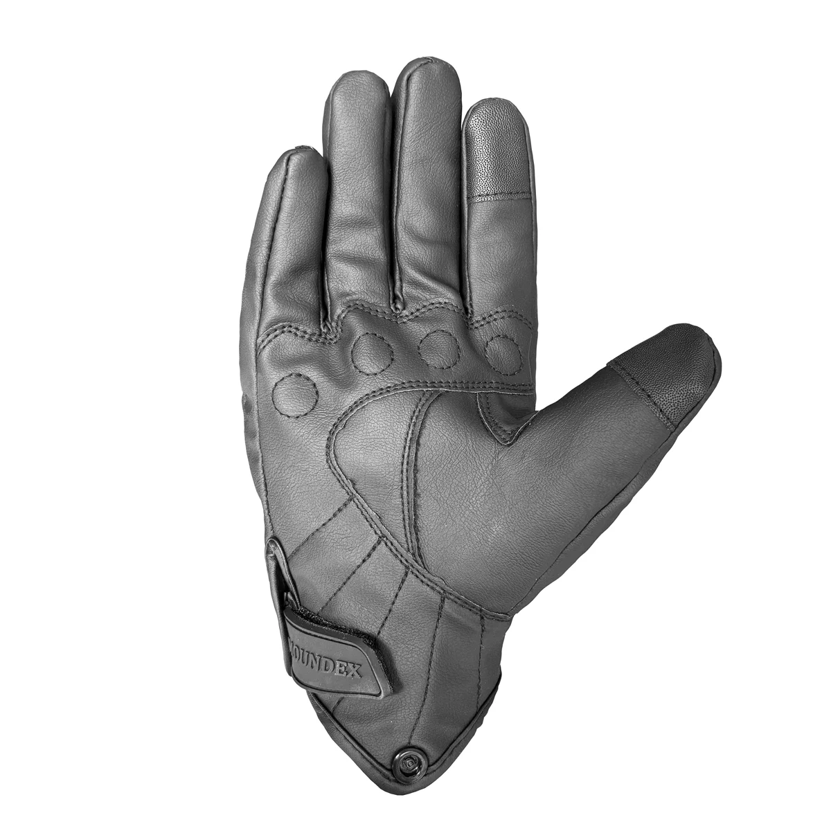 Perforierte Retro-Motorradhandschuhe aus Leder 3