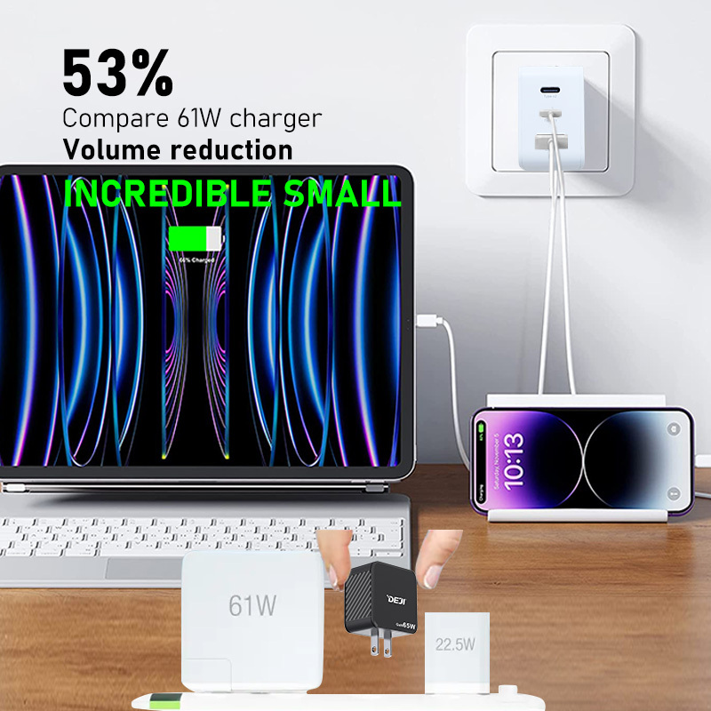 65W GaN USB-C Schnellladegerät für iPhone 4