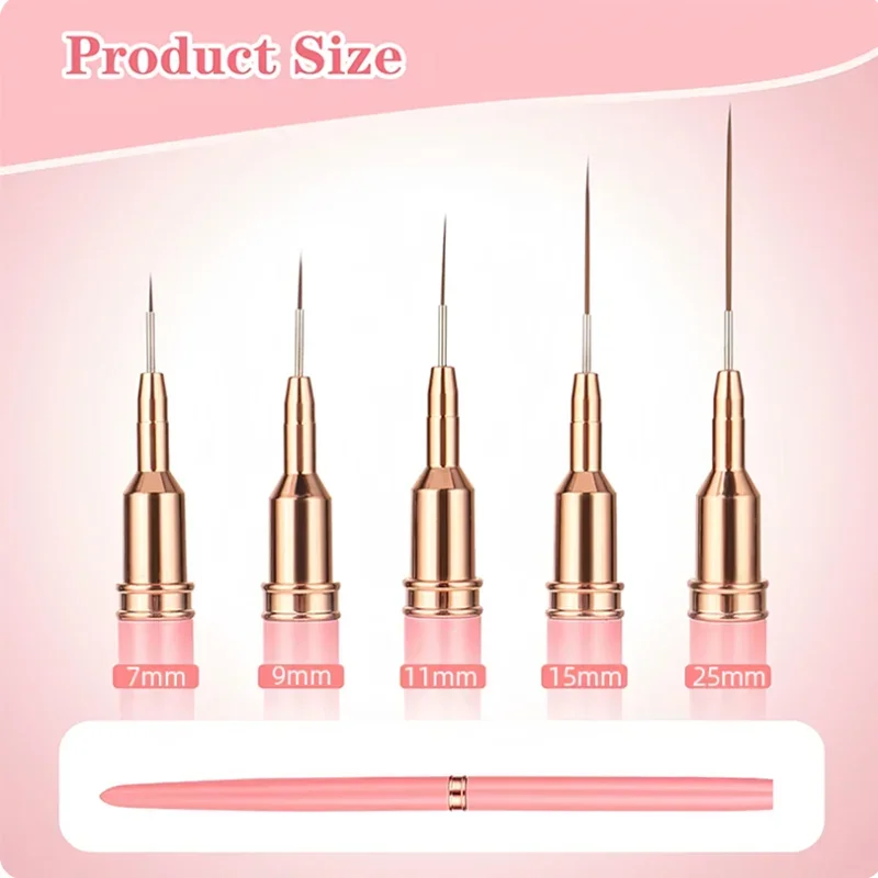 5-teiliges Nail-Art-Liner-Pinsel-Set 3
