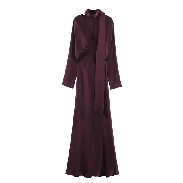 Langes Wickelkleid 2
