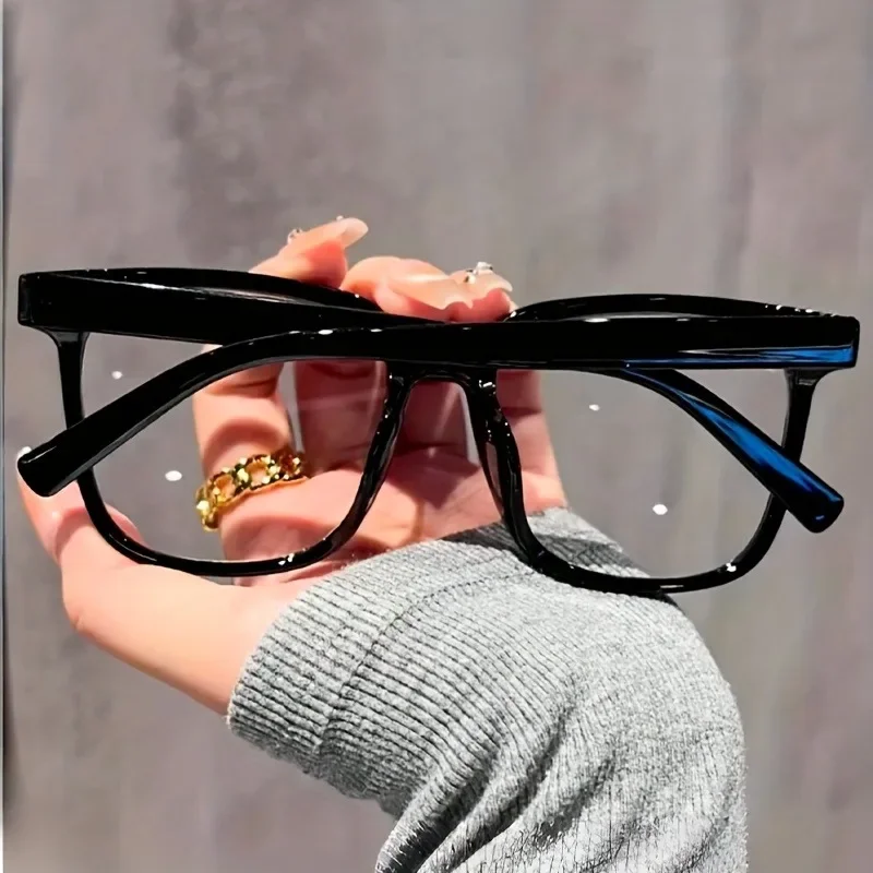Unisex-Blaulichtfilter-Brille mit quadratischem Rahmen 4