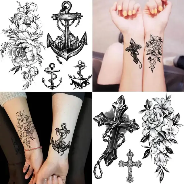 52 Stück Totenkopf Temporäre Tattoos 3