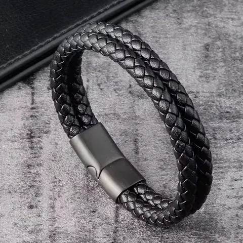 Geflochtenes Lederarmband