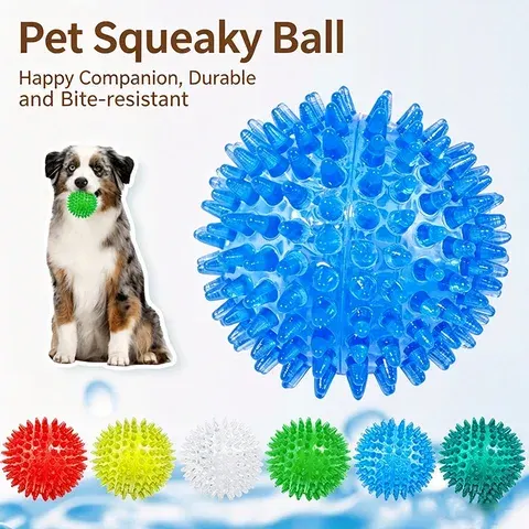 Quietschender TPR-Stachelball für Hunde
