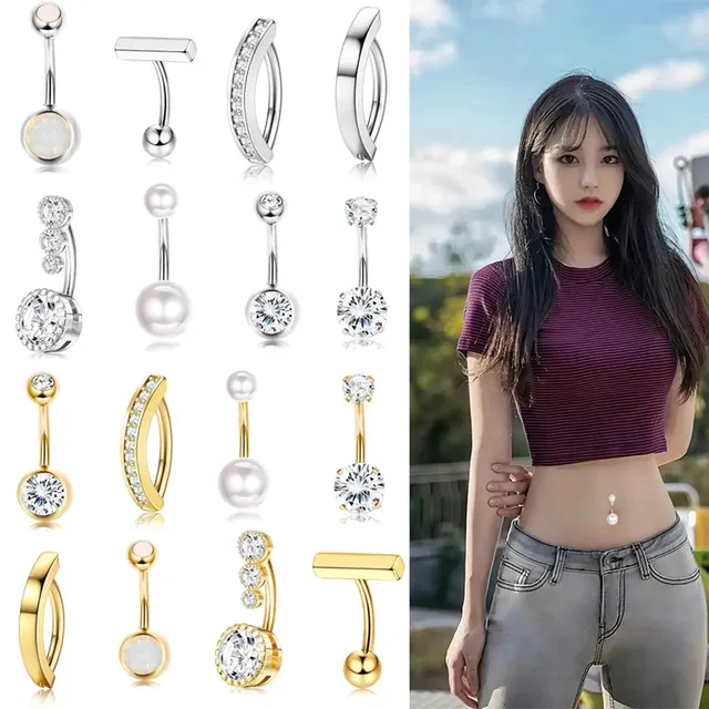Bauchnabelpiercing-Set 1