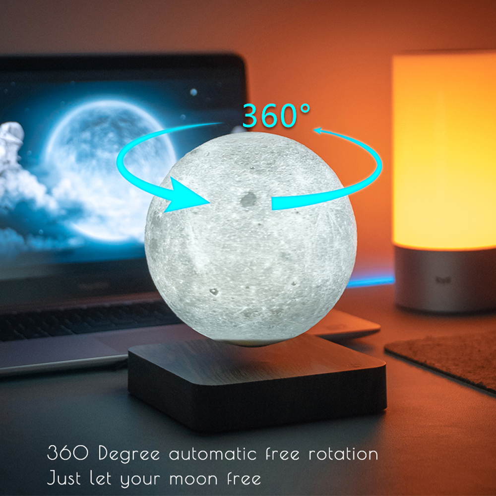 Schwebende 3D Magnetlevitation Mondlampe 3