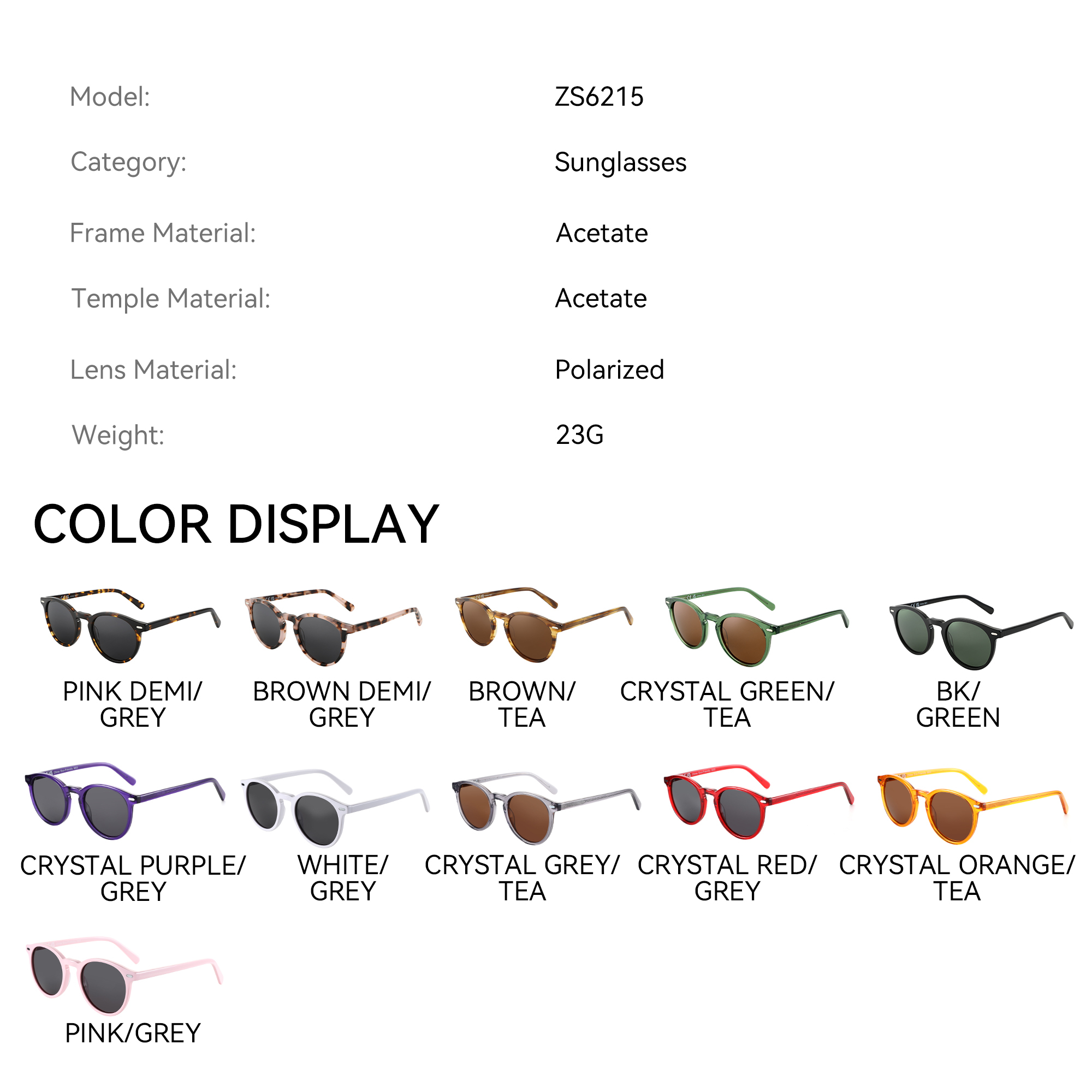 Acetat-Sonnenbrille 4