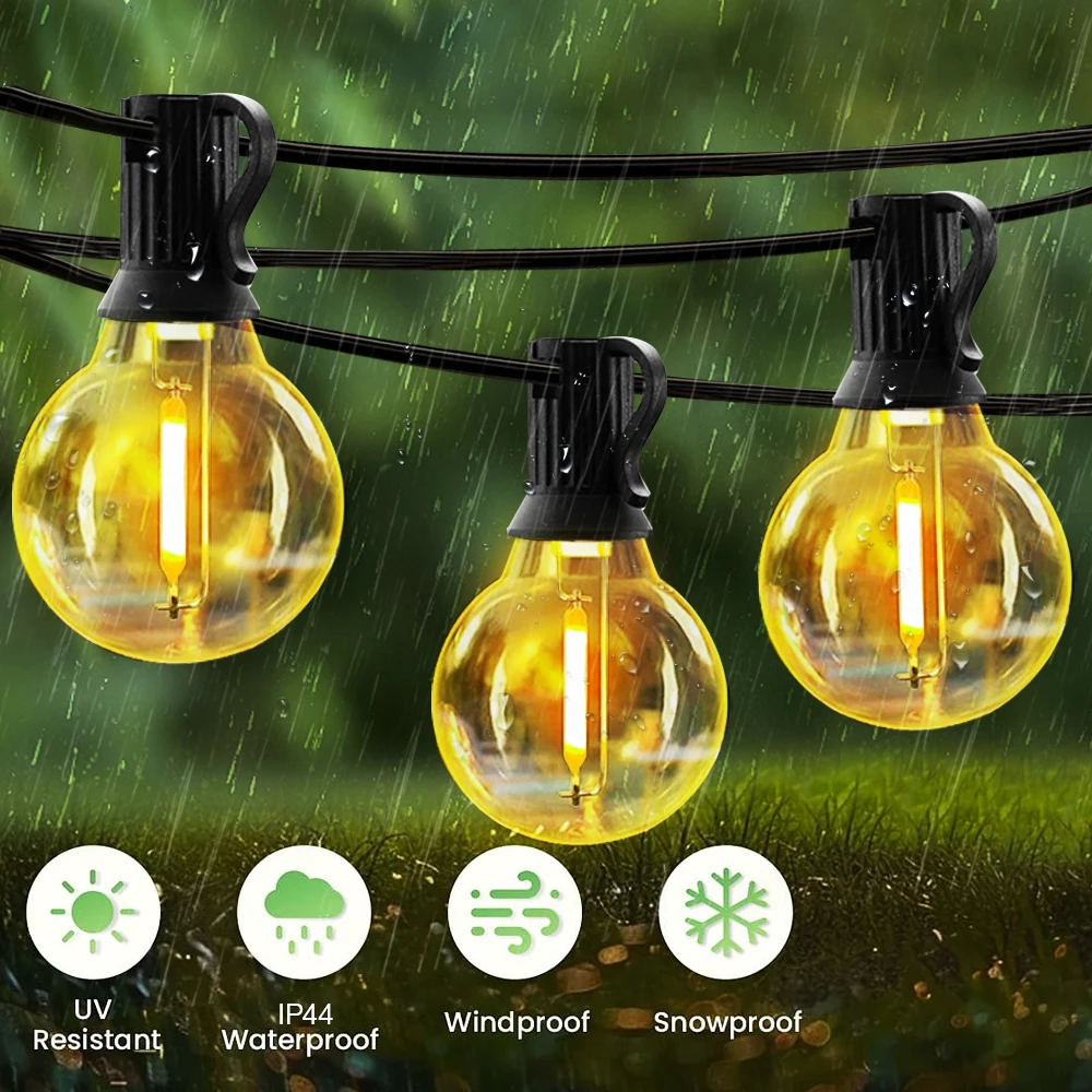 Solar-Lichterkette mit Fernbedienung, IP65