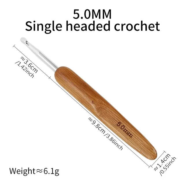 Holz-Häkelnadel für Dreadlocks 4