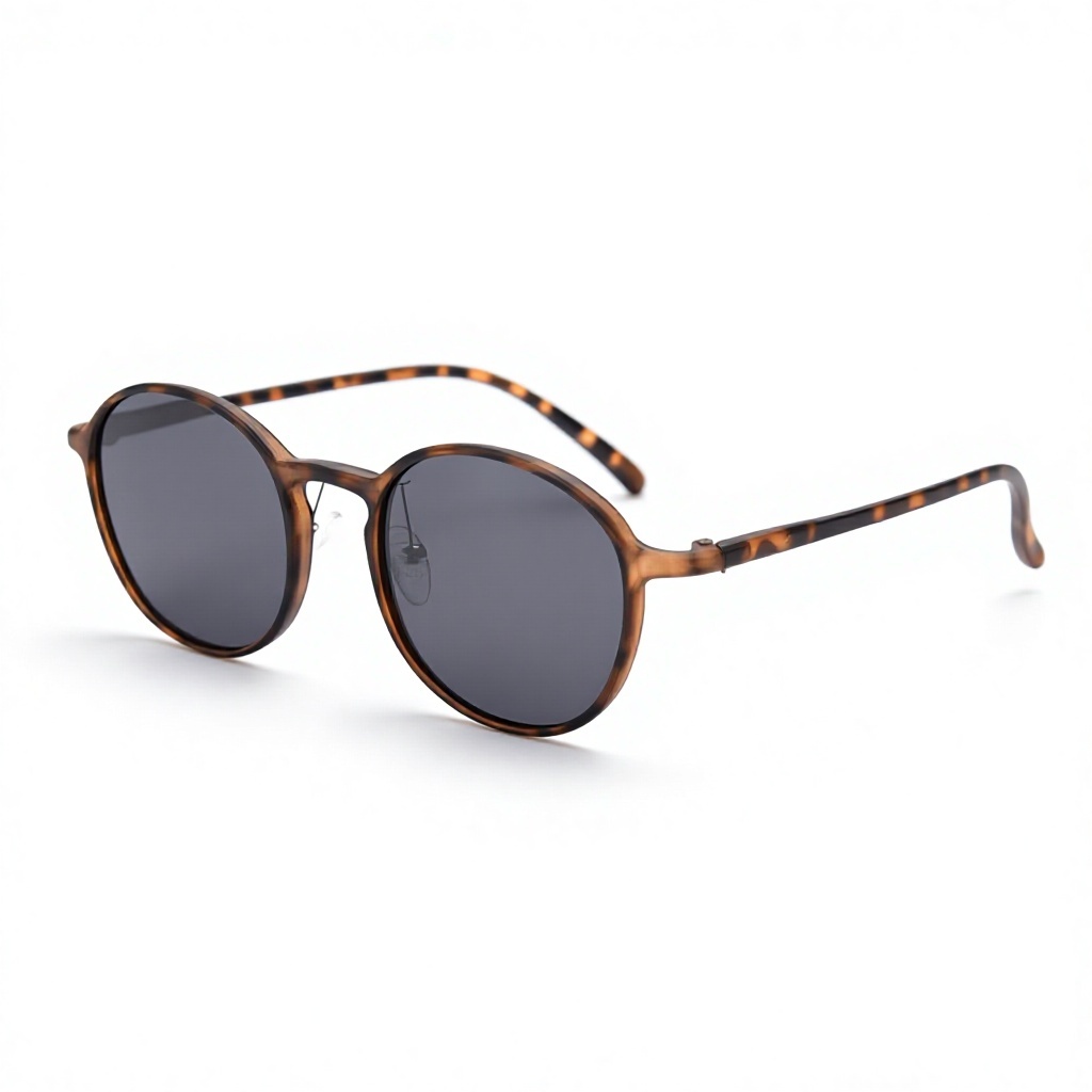 Runde Herren-Sonnenbrille, polarisiert, Retro 2