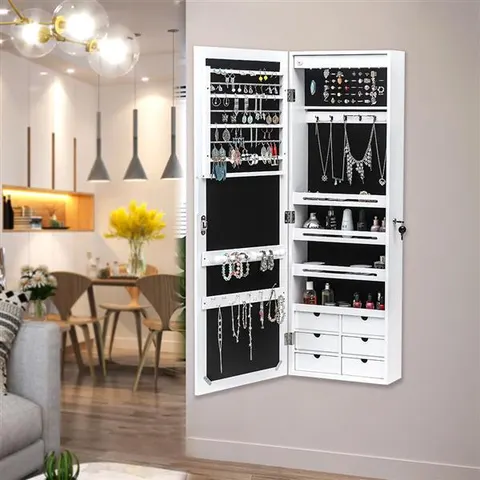 Wandspiegel Schmuckschrank