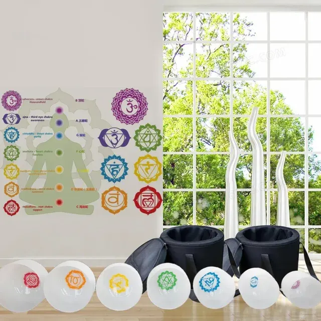 Kristall-Klangschalen-Set 4