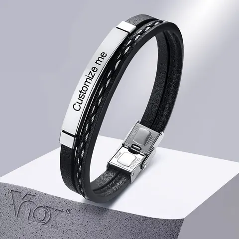 Mehrlagiges Lederarmband