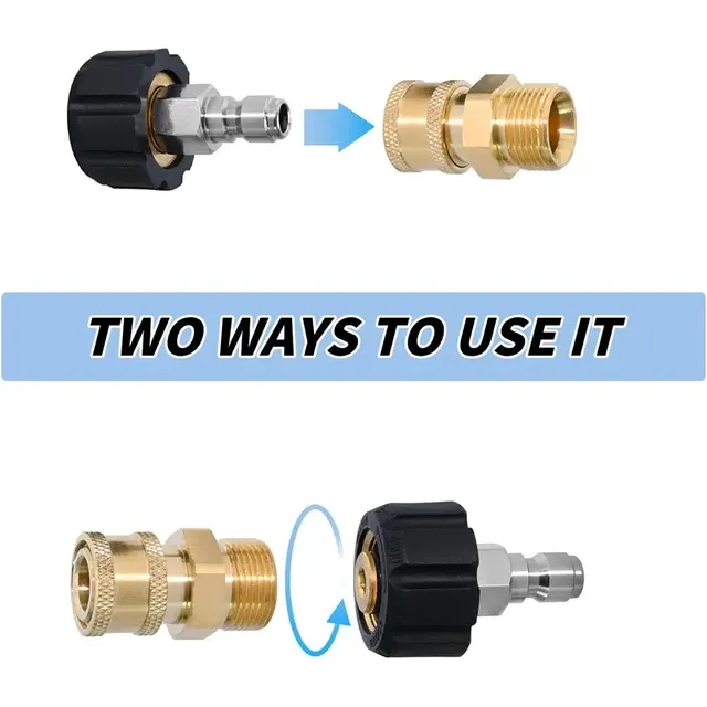 Hochdruckreiniger-Adapter-Set mit Schnellkupplung 3