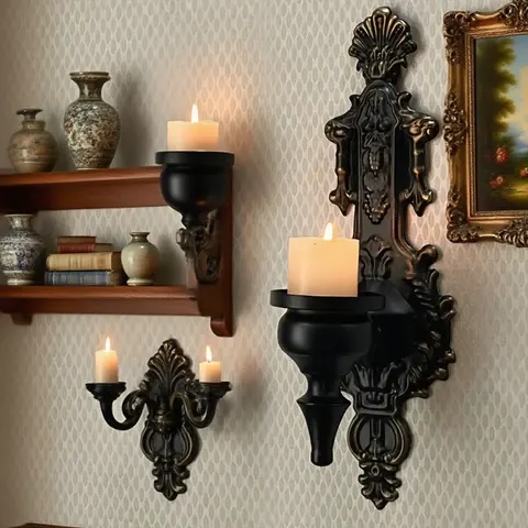 Gusseisen-Wandkerzenhalter