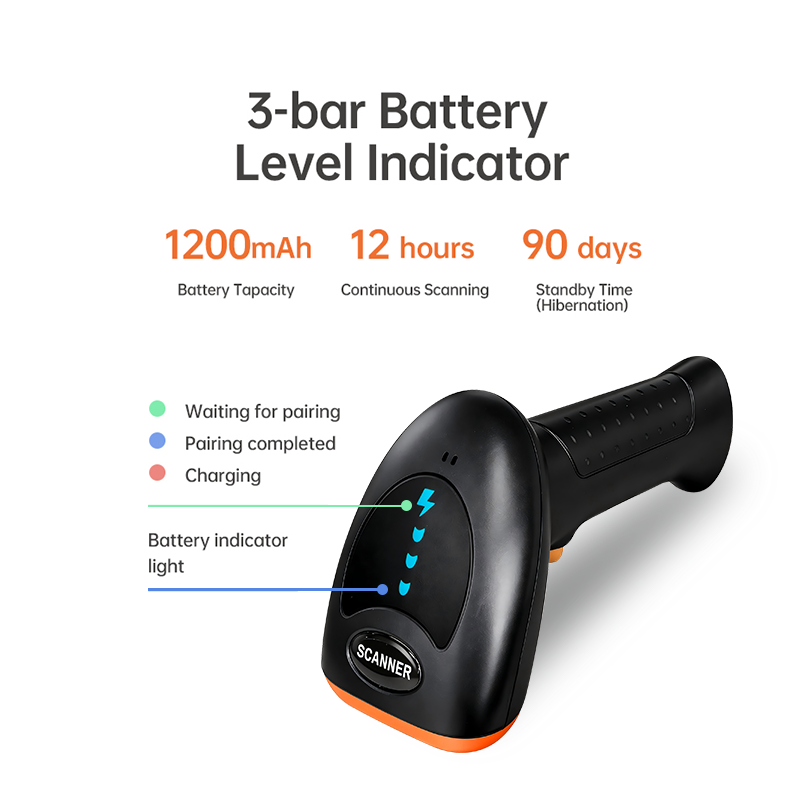 Kabelloser Handheld-Barcodescanner mit USB 4