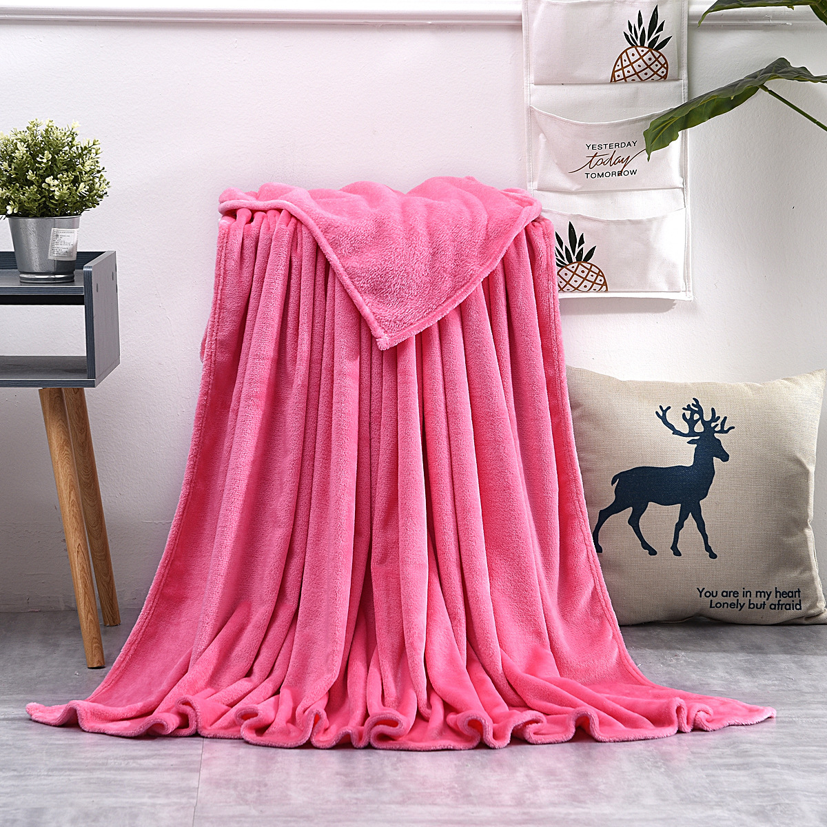 Korallfleece-Decke 3